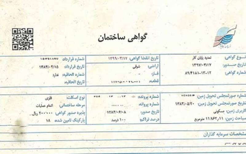 پایان کار ساختمان چیست