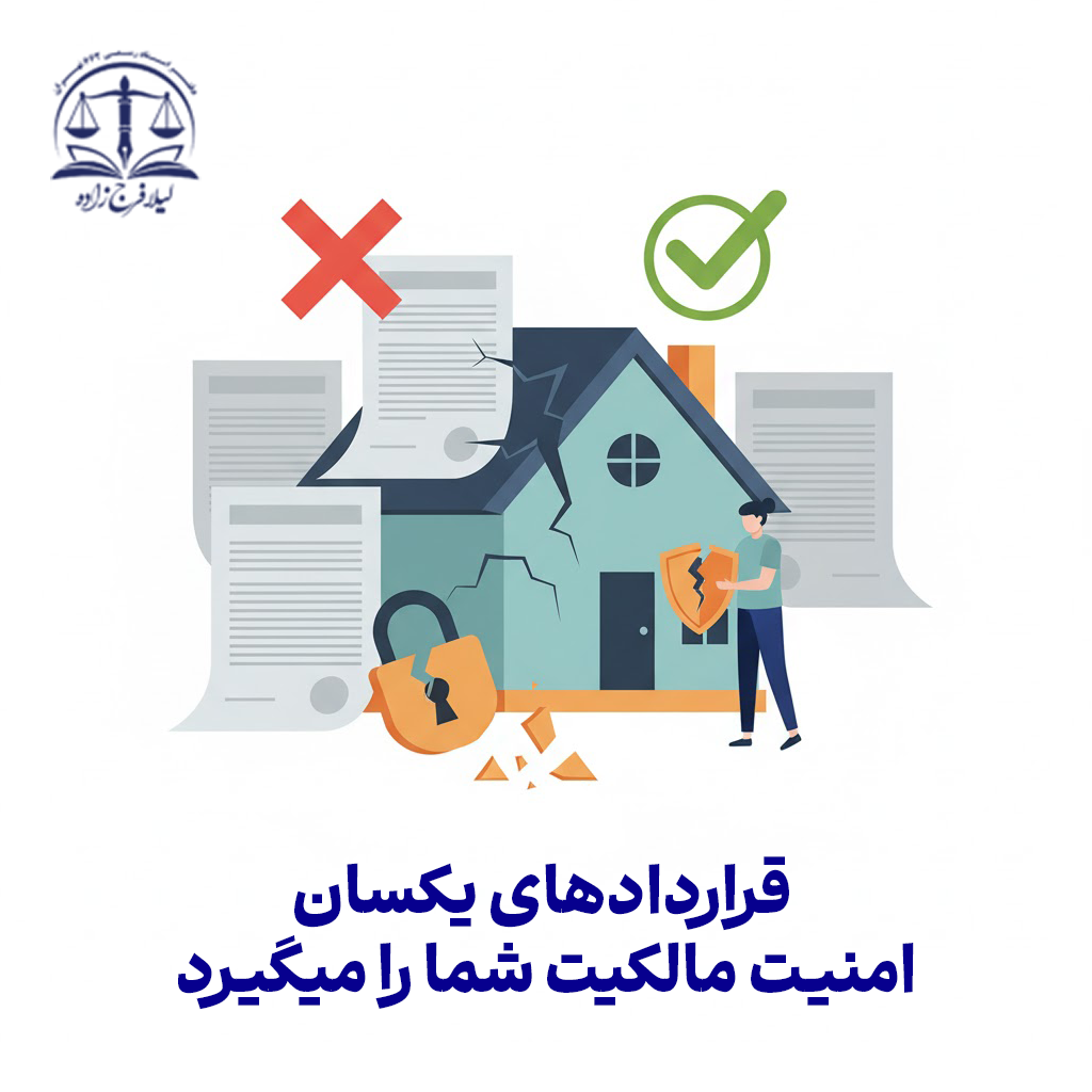 قراردادهای یکسان امنیت مالکیت شما را میگیرد