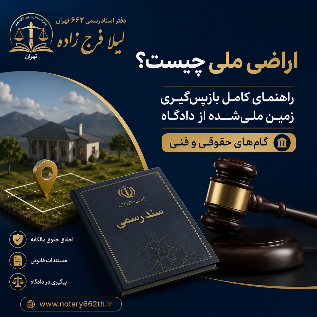 راهنمای بازپس گیری اراضی ملی زمین ملی شده