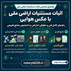 اثبات مستثنیات اراضی ملی با عکس هوایی؛ راهنمای حقوقی و فنی اعتراض به تشخیص منابع طبیعی 3 1