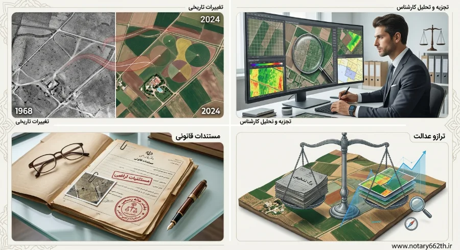 اثبات مستثنیات اراضی ملی با عکس هوایی؛ راهنمای حقوقی و فنی اعتراض به تشخیص منابع طبیعی 5
