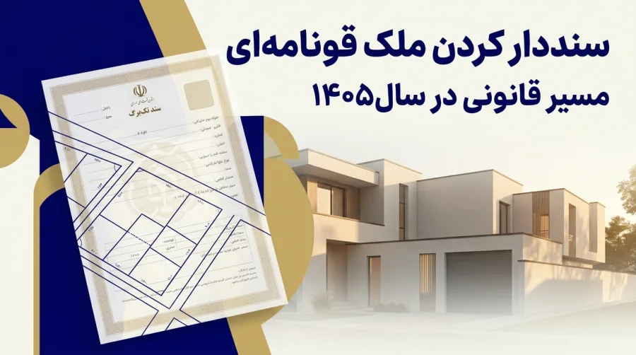 ثبت رسمی کردن ملک قولنامه ای در سال 1405