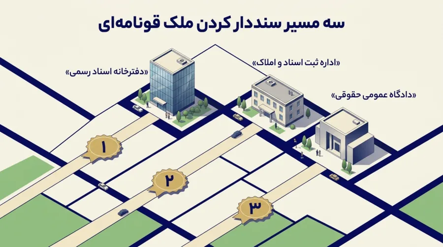 مسیر های سند دار کردن ملک قولنامه ای