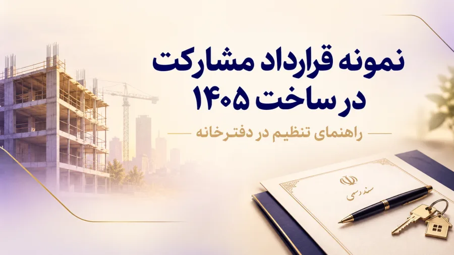 نمونه قرارداد مشارکت در ساخت ۱۴۰۵